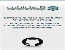 Tablet Screenshot of cubicle6.com